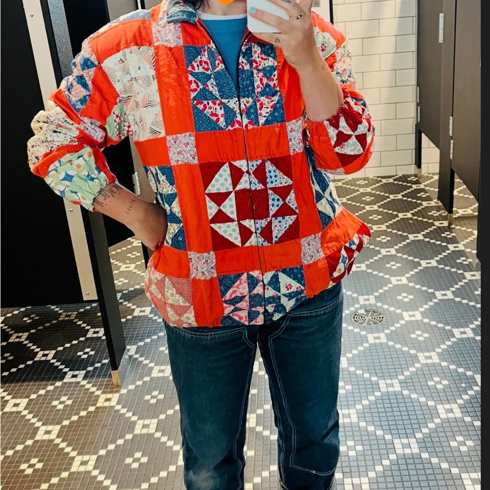 Patchwork Quilted Jacket - Multicolor - image 6